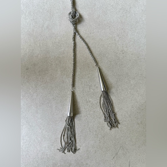 Kendra Scott Silver Phara lariat Necklace - Picture 3 of 4